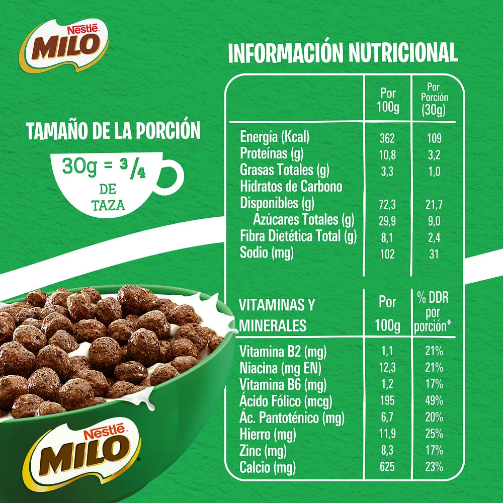 Cereal Milo sabor chocolate 700 g