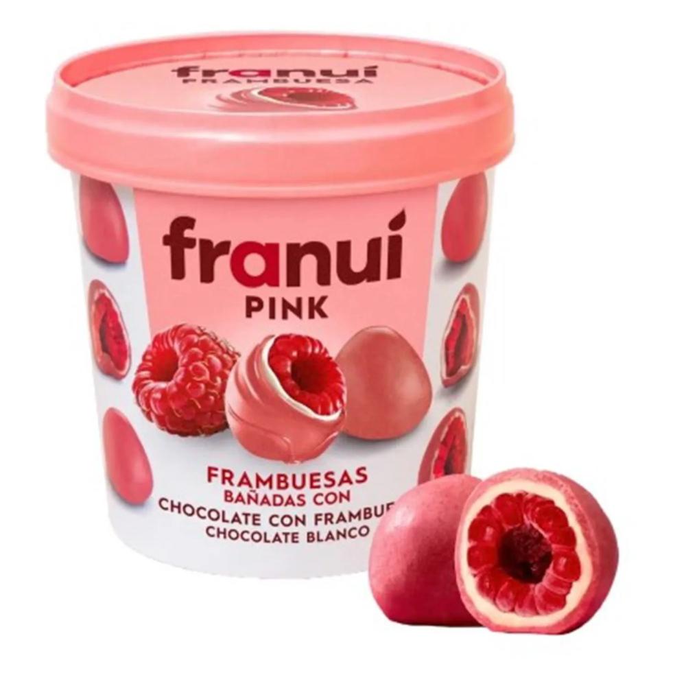 Frambuesa Franuí bañada pink pote 150 g Frambuesa Franuí bañada pink pote 150 g