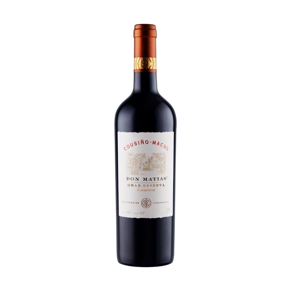 Vino carmenere cousino macul don matias gran reserva botella 750ml