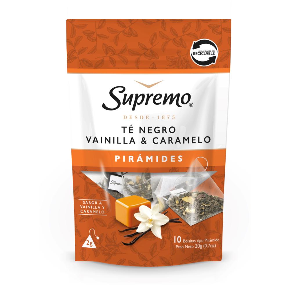 Té negro Supremo pirámides vainilla caramelo 10 un Té negro Supremo pirámides vainilla caramelo 10 un
