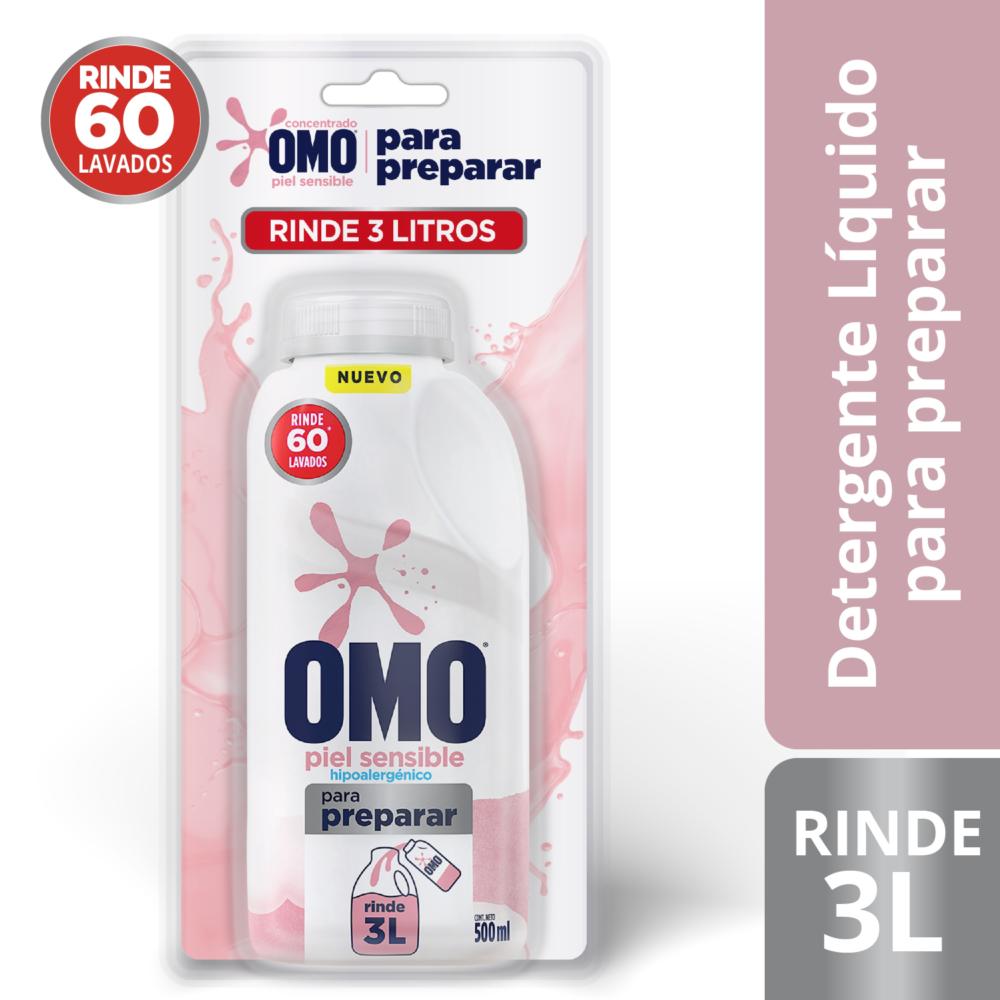 Detergente líquido Omo piel sensible para diluir 500 ml Detergente líquido Omo piel sensible para diluir 500 ml