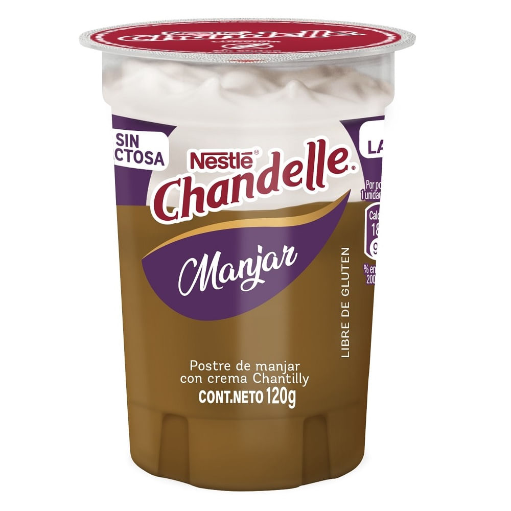 Postre Chandelle Nestlé sin lactosa manjar 120 g Postre Chandelle Nestlé sin lactosa manjar 120 g
