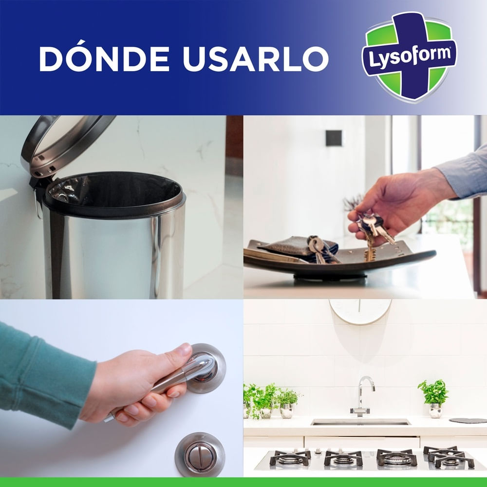 Desinfectante de ambientes y elimina olores Lysoform frutal aerosol 360 ml Desinfectante de ambientes y elimina olores Lysoform frutal aerosol 360 ml