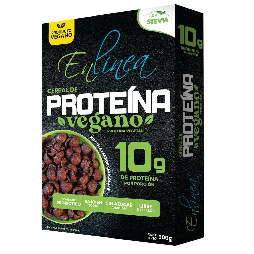 Cereal vegano En Línea proteína sabor chocolate 300 g