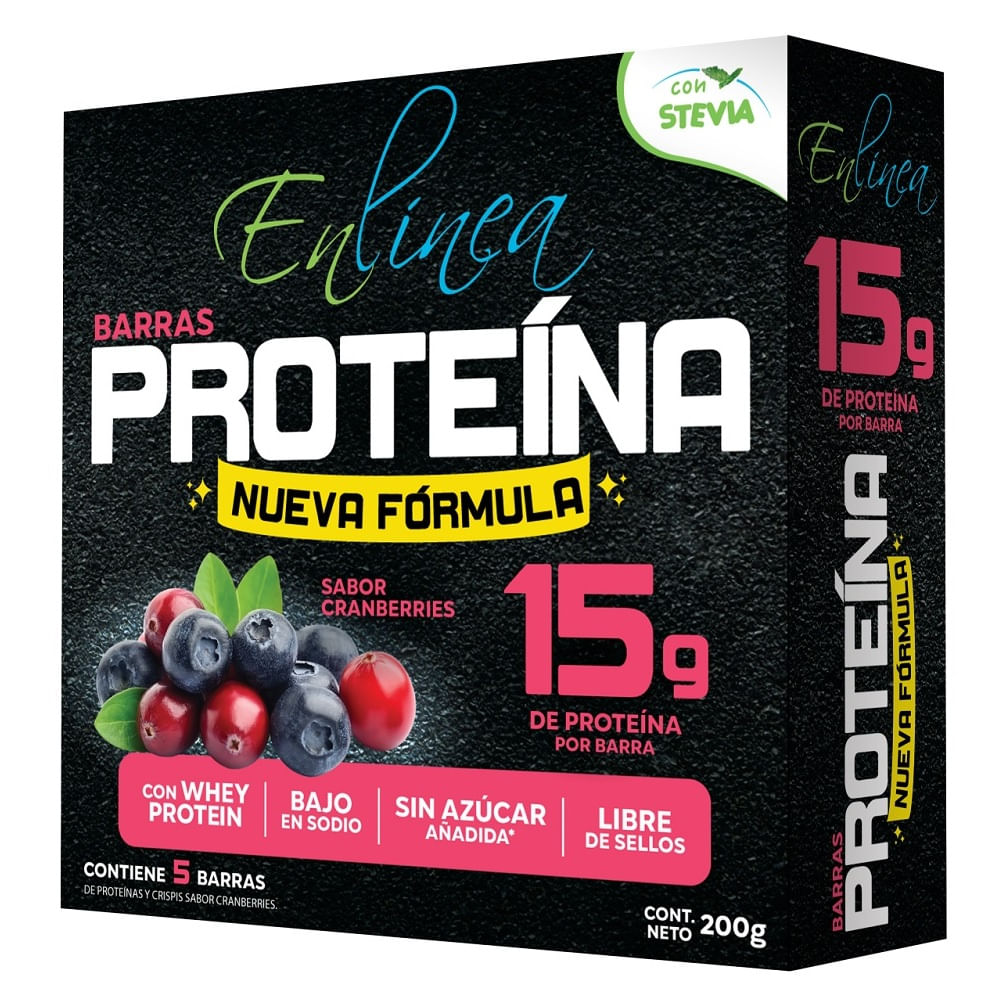 Pack barras de cereal En Línea proteínas sabor berries 5 un de 40 g