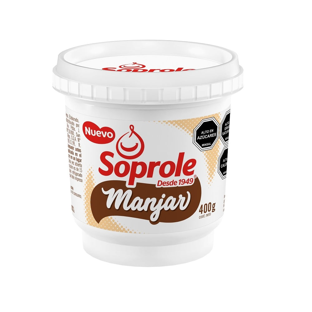 Manjar dulce de leche Soprole pote 400 g