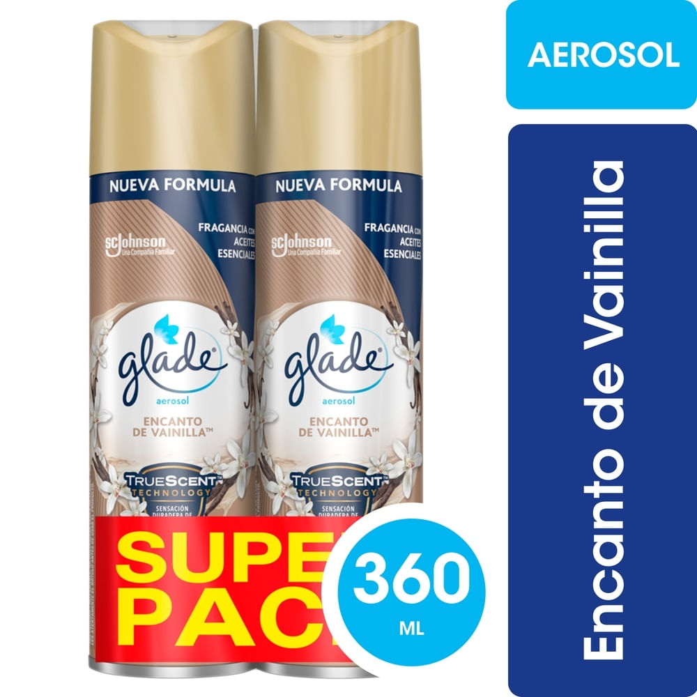 Desodorante ambiental Glade super pack aerosol 2 un de 360 ml Desodorante ambiental Glade super pack aerosol 2 un de 360 ml