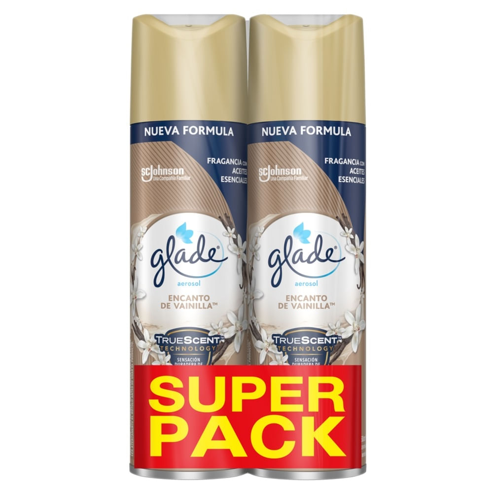 Desodorante ambiental Glade super pack aerosol 2 un de 360 ml Desodorante ambiental Glade super pack aerosol 2 un de 360 ml