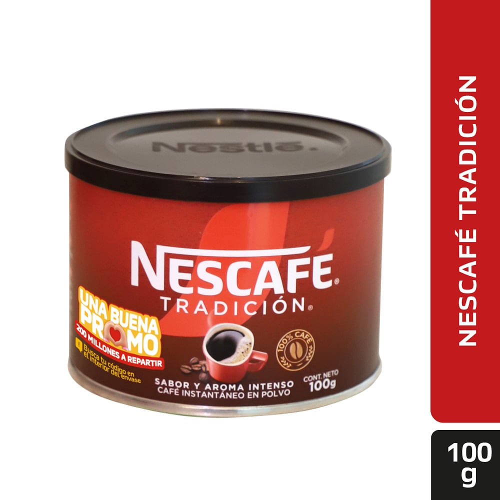 Café instantáneo Nescafé tradición lata 100 g