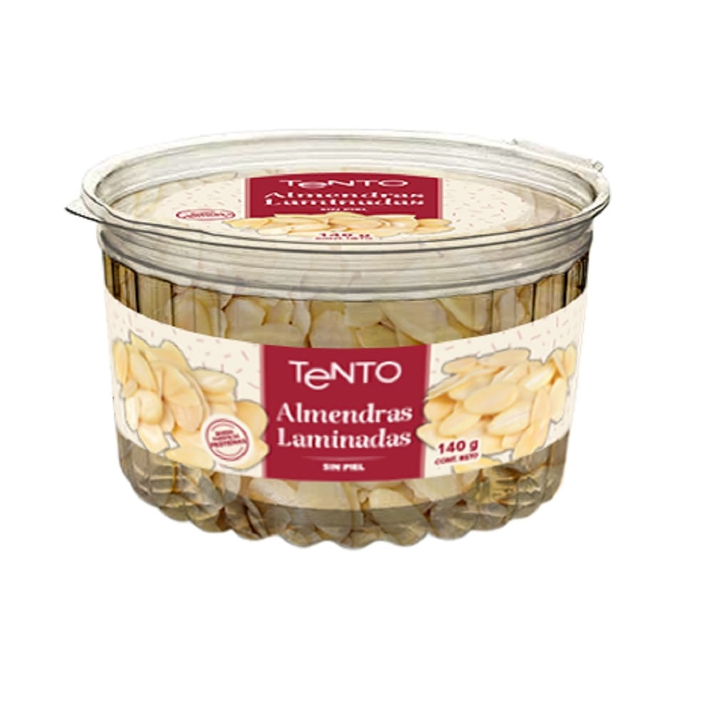Almendras laminadas Tento Unimarc pote 140 g
