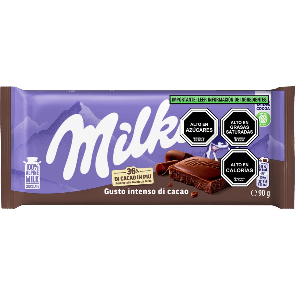Chocolate Milka gusto intenso de cacao 90 g Chocolate Milka gusto intenso de cacao 90 g