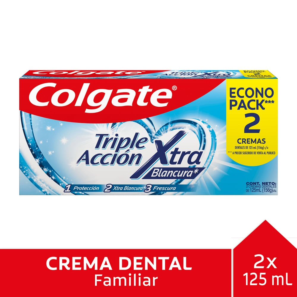 Pasta dental Colgate triple acción 2 un de 125 ml