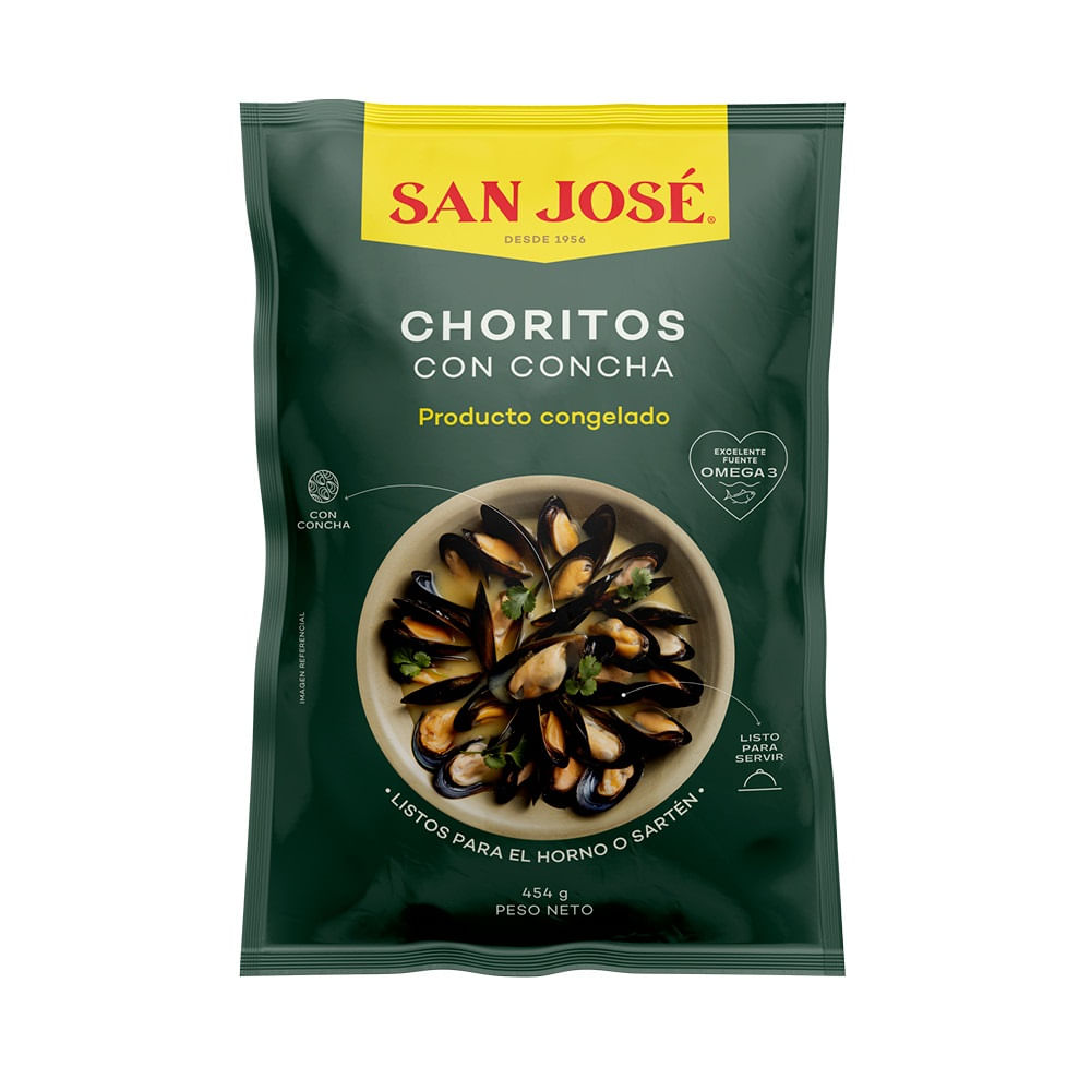 Choritos San José con concha 454 g