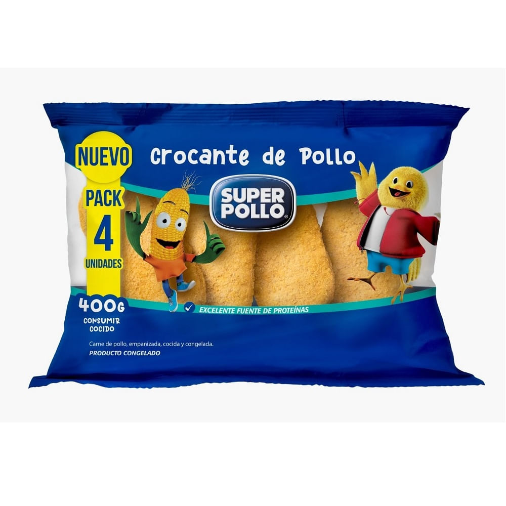 Crocante de pollo Super Pollo 4 un de 100 g