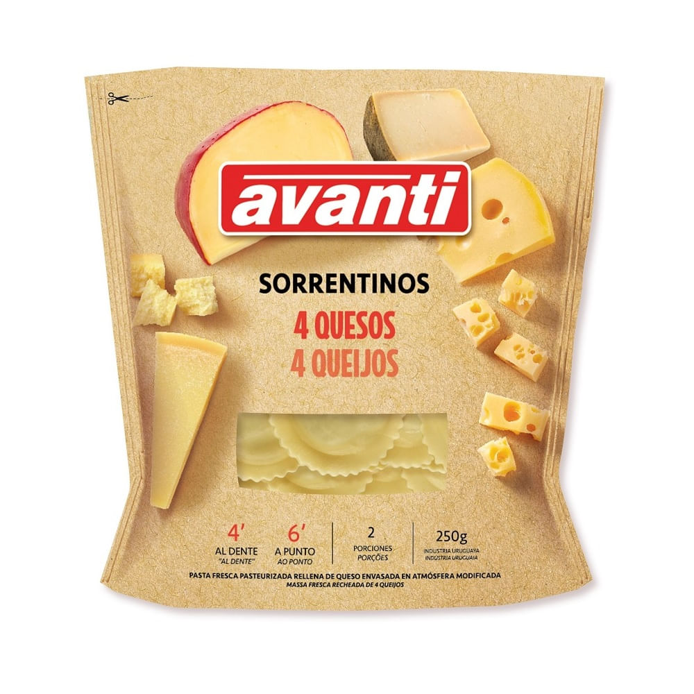 Sorrentinos 4 quesos Avanti 250 g