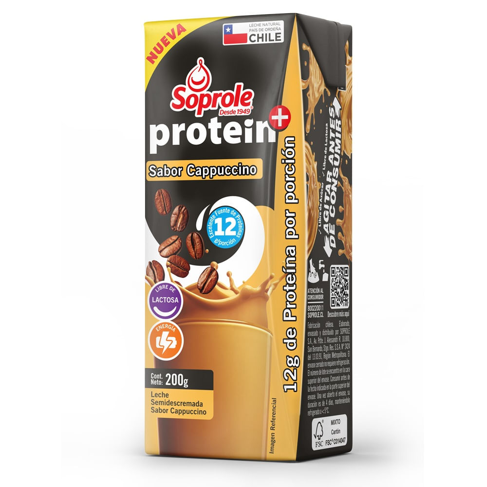 Leche protein Soprole sabor cappuccino 200 ml Leche protein Soprole sabor cappuccino 200 ml