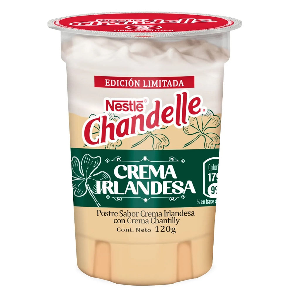 Postre Chandelle Nestlé crema irlandesa 120 g Postre Chandelle Nestlé crema irlandesa 120 g