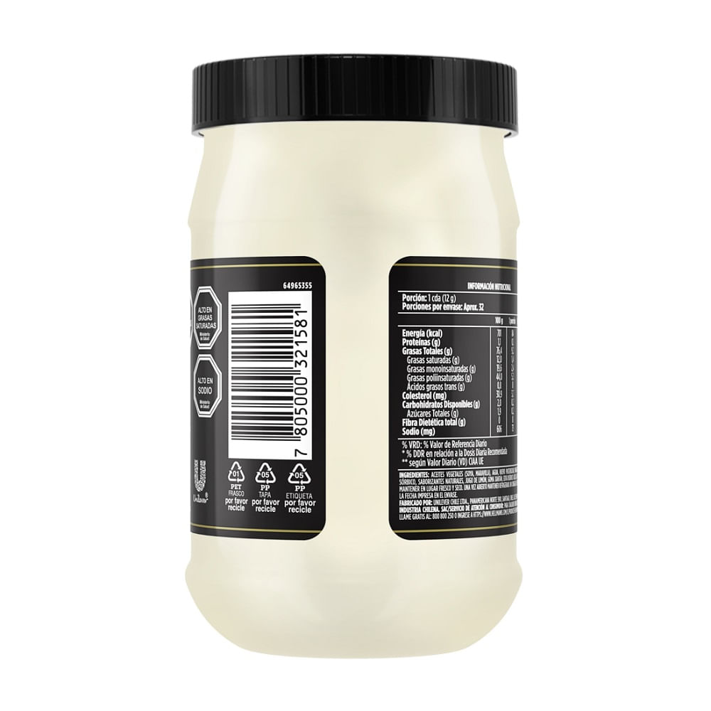 Mayonesa Hellmann's supreme artesana frasco 380 g