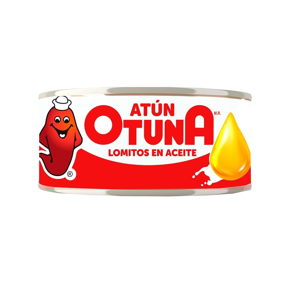 Atún lomito Otuna en aceite de soya 160 g neto - 104 g drenado Atún lomito Otuna en aceite de soya 160 g neto - 104 g drenado