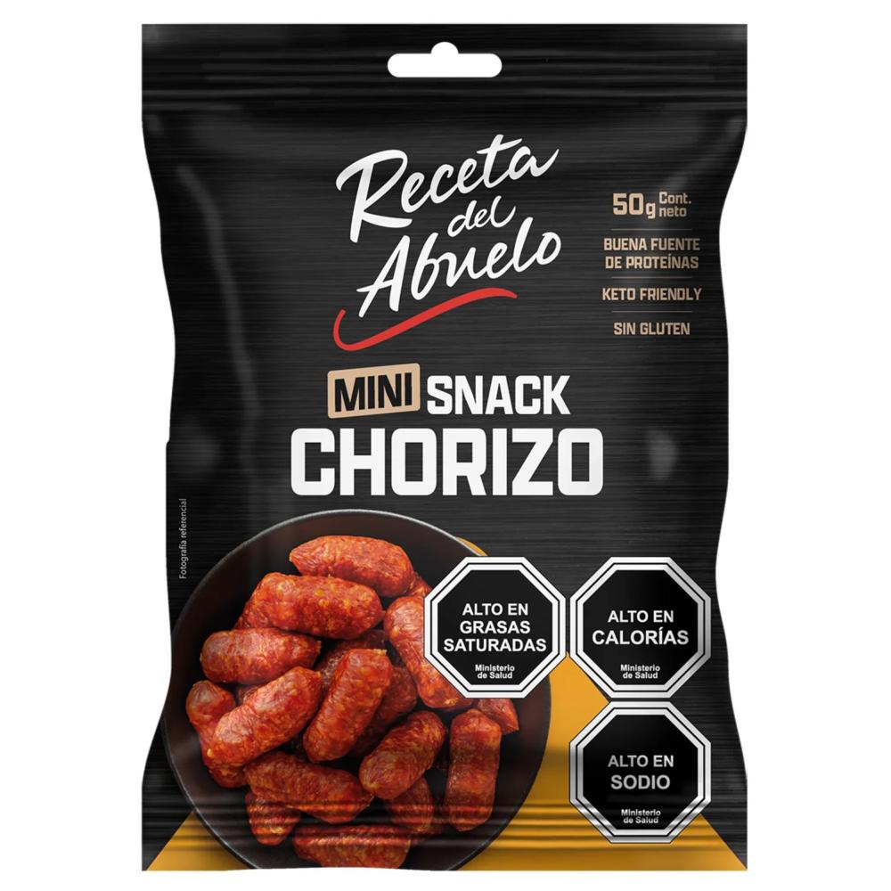 Mini snack Receta del abuelo chorizo 50 g - Unimarc - $1.290
