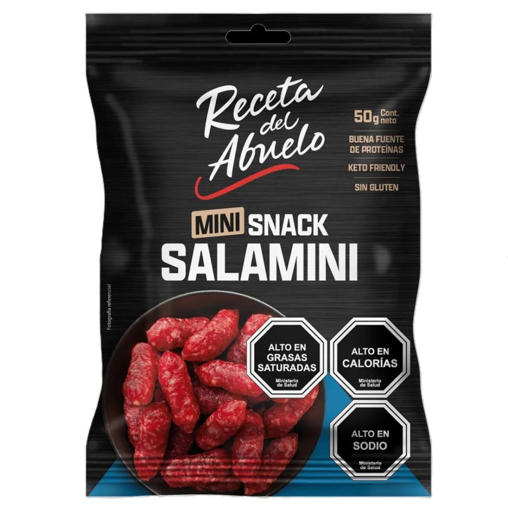 Mini snack Receta del abuelo salamini 50 g - Unimarc - $1.290