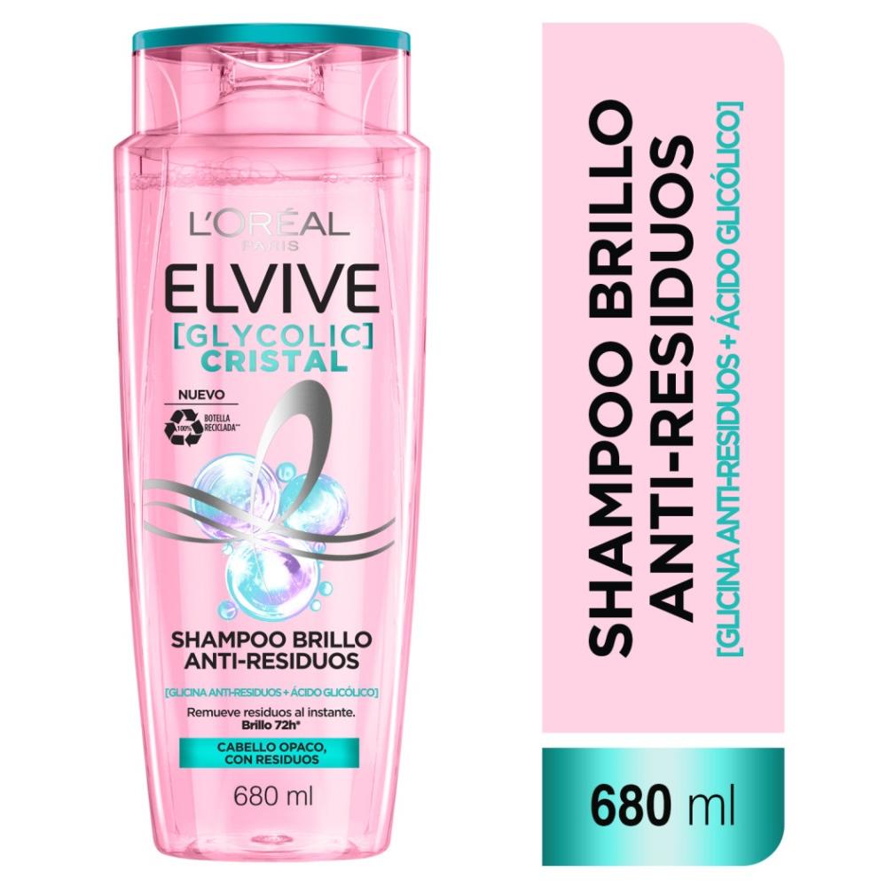Shampoo Elvive glycolic cristal 680 ml