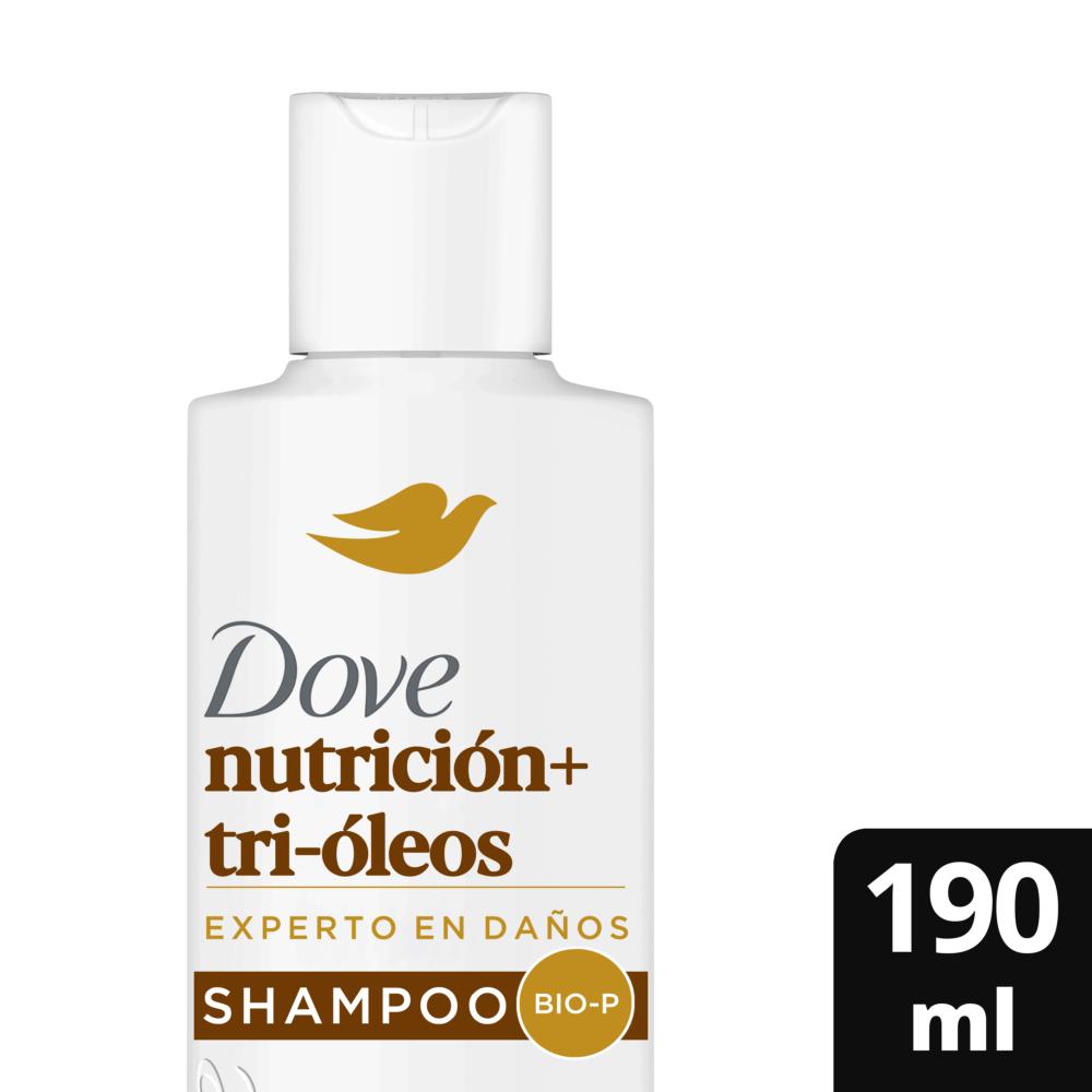 Shampoo Dove Bio-P nutrición + tri-óleos 190 ml | Unimarc