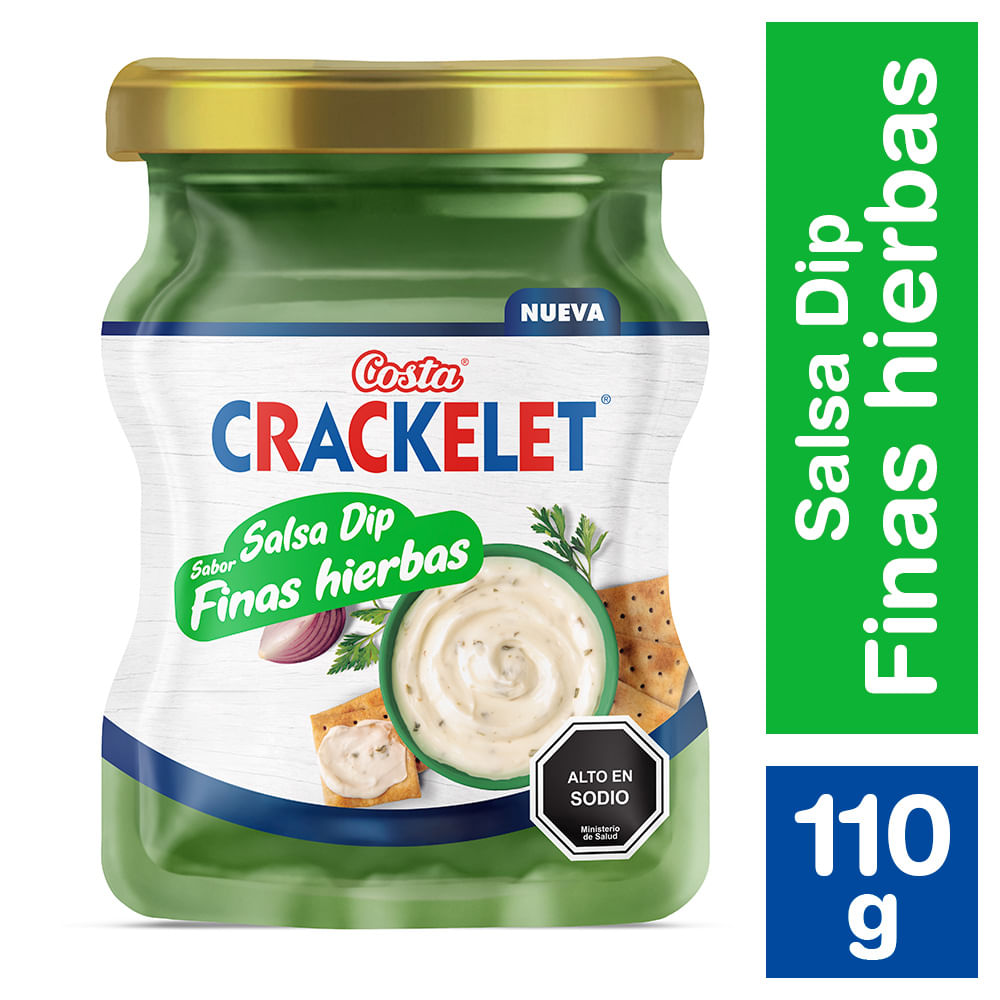 Salsa dip de ajo Crackelet sachet 110 gr | Unimarc
