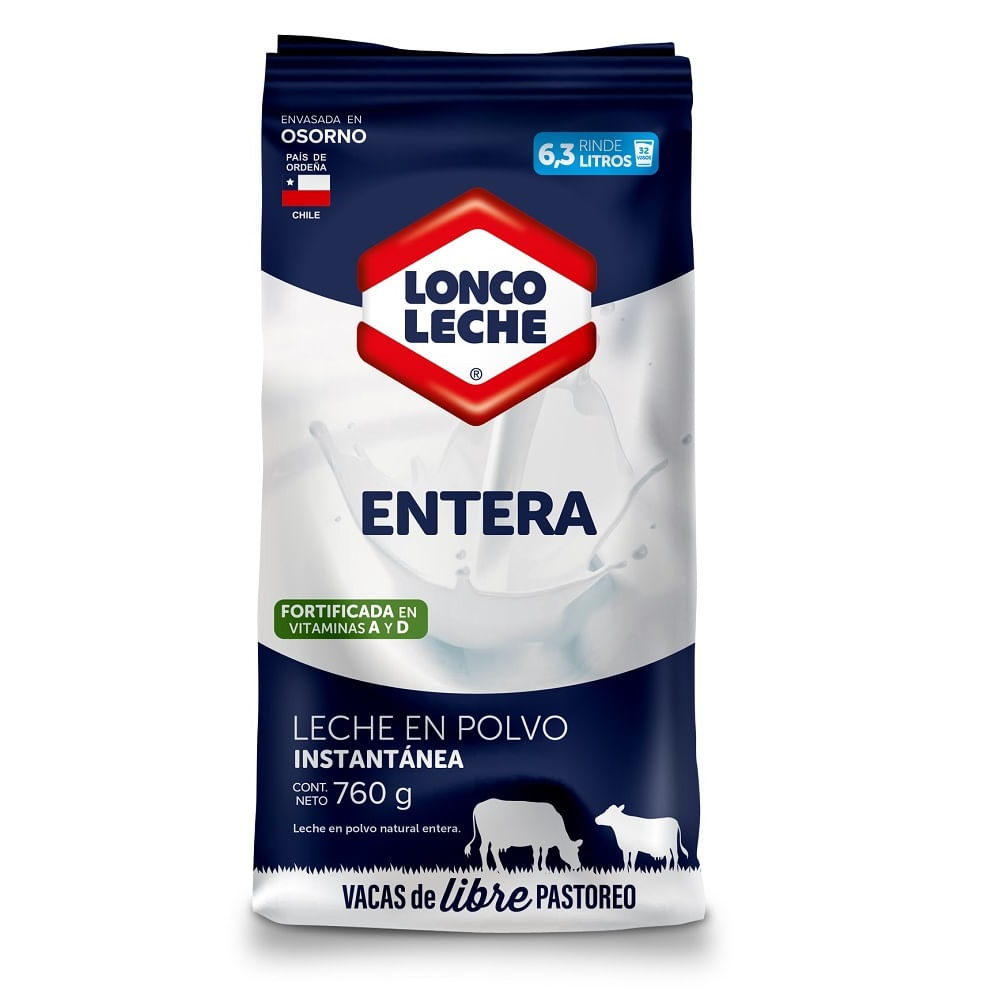 Leche En Polvo Entera 760 g Loncoleche