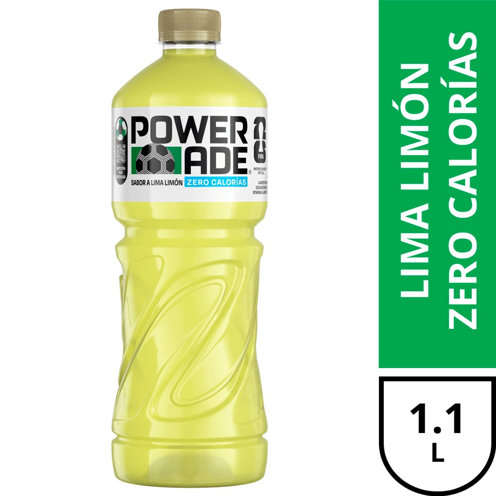 Bebida isotónica zero Powerade lima limón 1.1 L