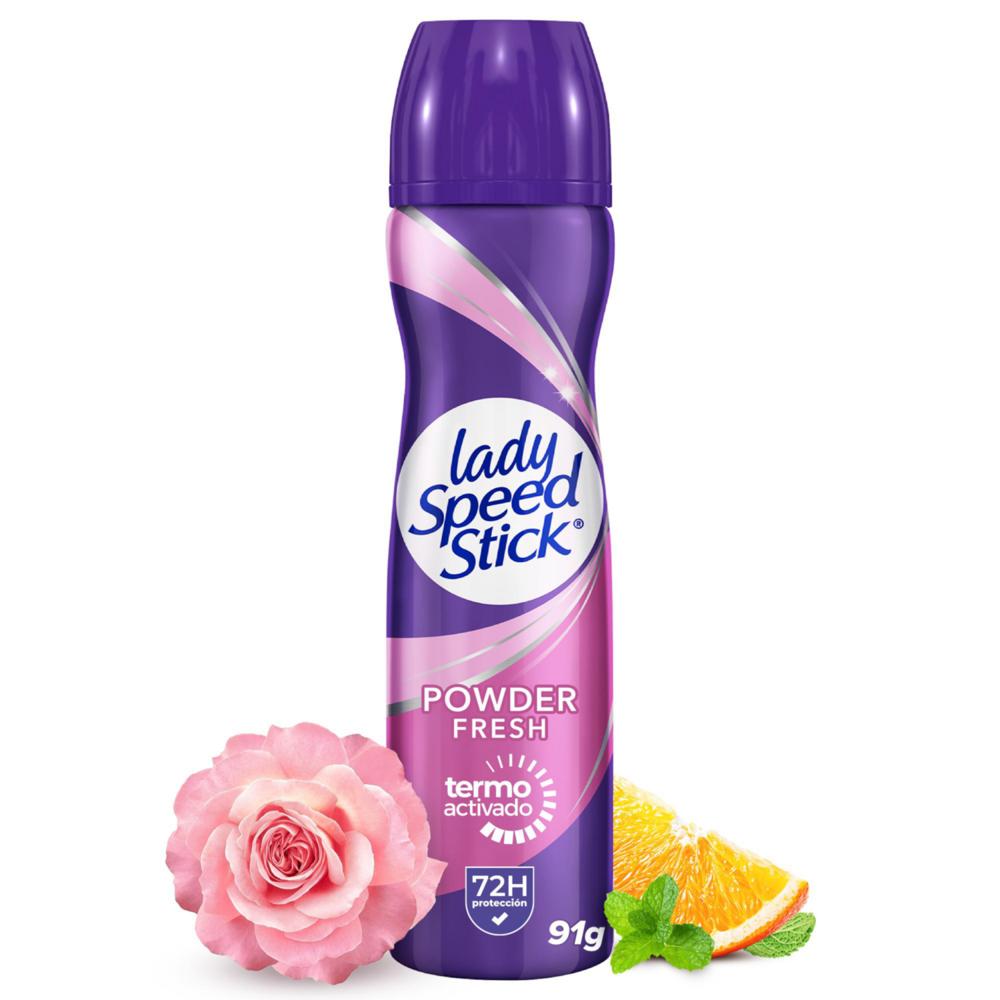 Desodorante spray Lady Speed Stick 24/7 powder fresh 91 g 150 ml