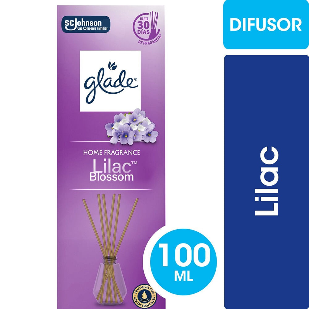 Aromatizante Glade lilac blossom varitas 100 ml